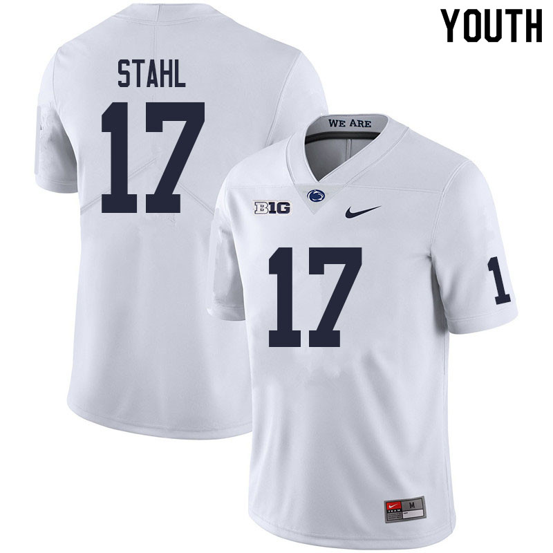 NCAA Nike Youth Penn State Nittany Lions Mason Stahl #17 College Football Authentic White Stitched Jersey SSJ6898QS